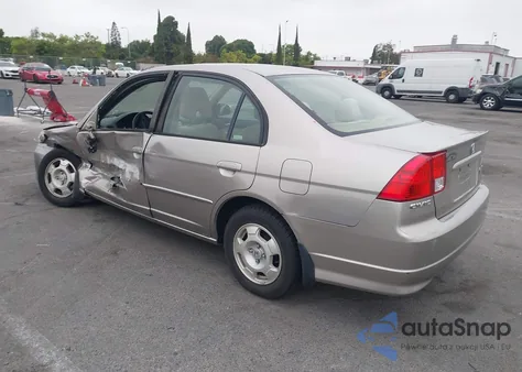 2005 Honda Civic Hybrid из США, поврежденный, VIN JHMES966X5S025904